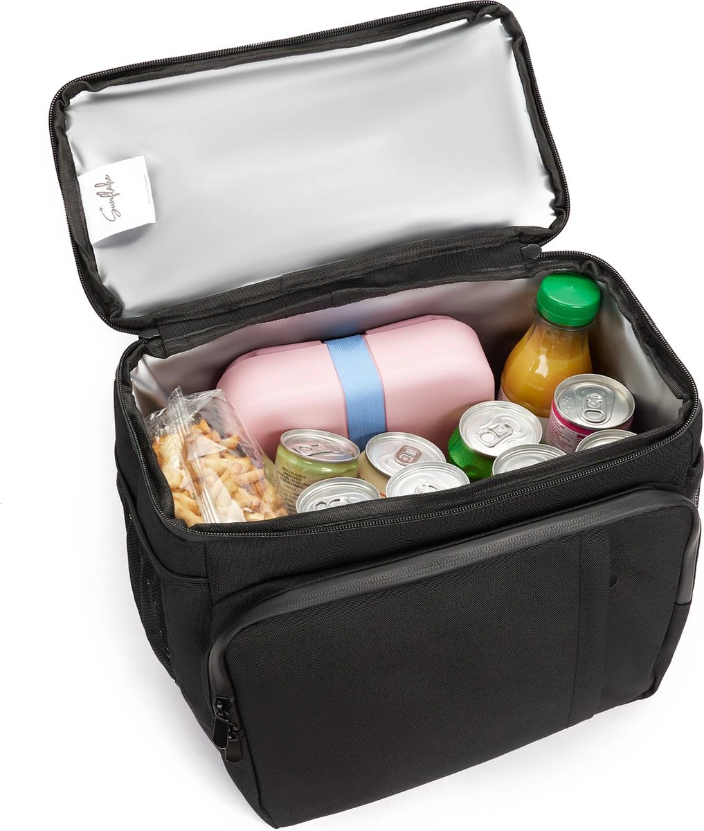 Sunflake Koeltas Rugzak (28L) - Geschikt Voor 16 Blikjes - Lunchtas Voor Dames En Heren - Zwart 3 Sunflake Koeltas Rugzak (28L) - Geschikt Voor 16 Blikjes - Lunchtas Voor Dames En Heren - Zwart - Afbeelding 3