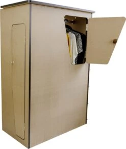 Camper Keuken MDF - Linkerkant EU - Inclusief Kledingstang + Wijnrek - Onbewerkt - Inbouw Kasten Inrichting Kampeerauto Caravan -Buiten Kamperen 1017x1200