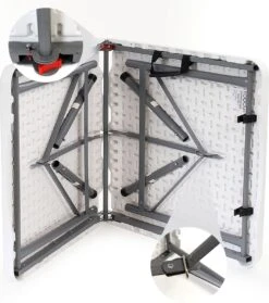 Toboli Klaptafel 120x60x74cm Campingtafel Wit; Bijzettafel, Inklapbare Tafel - Multistrobe 7 Toboli Klaptafel 120x60x74cm Campingtafel Wit; Bijzettafel, Inklapbare Tafel - Multistrobe -Buiten Kamperen 1063x1200