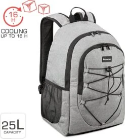 Bomoe Koeltas Rugzak IceBreezer KR45 Koelrugzak Grijs 45x19x33 Cm - 25 Liter 14 Bomoe Koeltas Rugzak IceBreezer KR45 Koelrugzak Grijs 45x19x33 Cm - 25 Liter -Buiten Kamperen 1082x1200