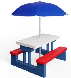 Merkloos Kinder Picknicktafel Met Parasol - Blauw 17 Merkloos Kinder Picknicktafel Met Parasol - Blauw -Buiten Kamperen 1097x1200 2