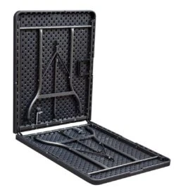 ERRO Vouwtafel - Wickerlook - 180x74cm - Zwart 6 ERRO Vouwtafel - Wickerlook - 180x74cm - Zwart -Buiten Kamperen 1102x1200