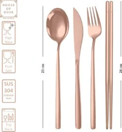 House Of Husk Reisbestek - Reis Bestekset - Chopsticks - Metalen Rietjes Met Borstel - Lepel - Vaatwasserbestendig - RVS - 7 Delig - Rose Goud 8 House Of Husk Reisbestek - Reis Bestekset - Chopsticks - Metalen Rietjes Met Borstel - Lepel - Vaatwasserbestendig - RVS - 7 Delig - Rose Goud -Buiten Kamperen 1115x1200 4