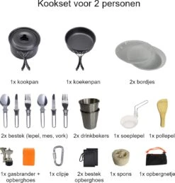 Hikr® Camping Pannenset - Complete 22-delige Kookset - Lichtgewicht - Kookgerei Servies - Outdoor - BPA-vrij - Keukengerei Set -Buiten Kamperen 1144x1200 3