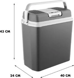 MOA - Thermo-elektrische Koelbox - Met Verwarmingsfunctie - 12V En 230V - 22 Liter - Grijs -ECW22 -Buiten Kamperen 1147x1200