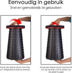 Kampeerkruk - Uitschuifbare Kruk - Rood/Zwart- Tot 120 Kg - Travel Stool - Opvouwbare Campingkruk - Inklapbaar Krukje - Telescopische Kruk - Camping - Outdoor 13 Kampeerkruk - Uitschuifbare Kruk - Rood/Zwart- Tot 120 Kg - Travel Stool - Opvouwbare Campingkruk - Inklapbaar Krukje - Telescopische Kruk - Camping - Outdoor -Buiten Kamperen 1175x1200 1