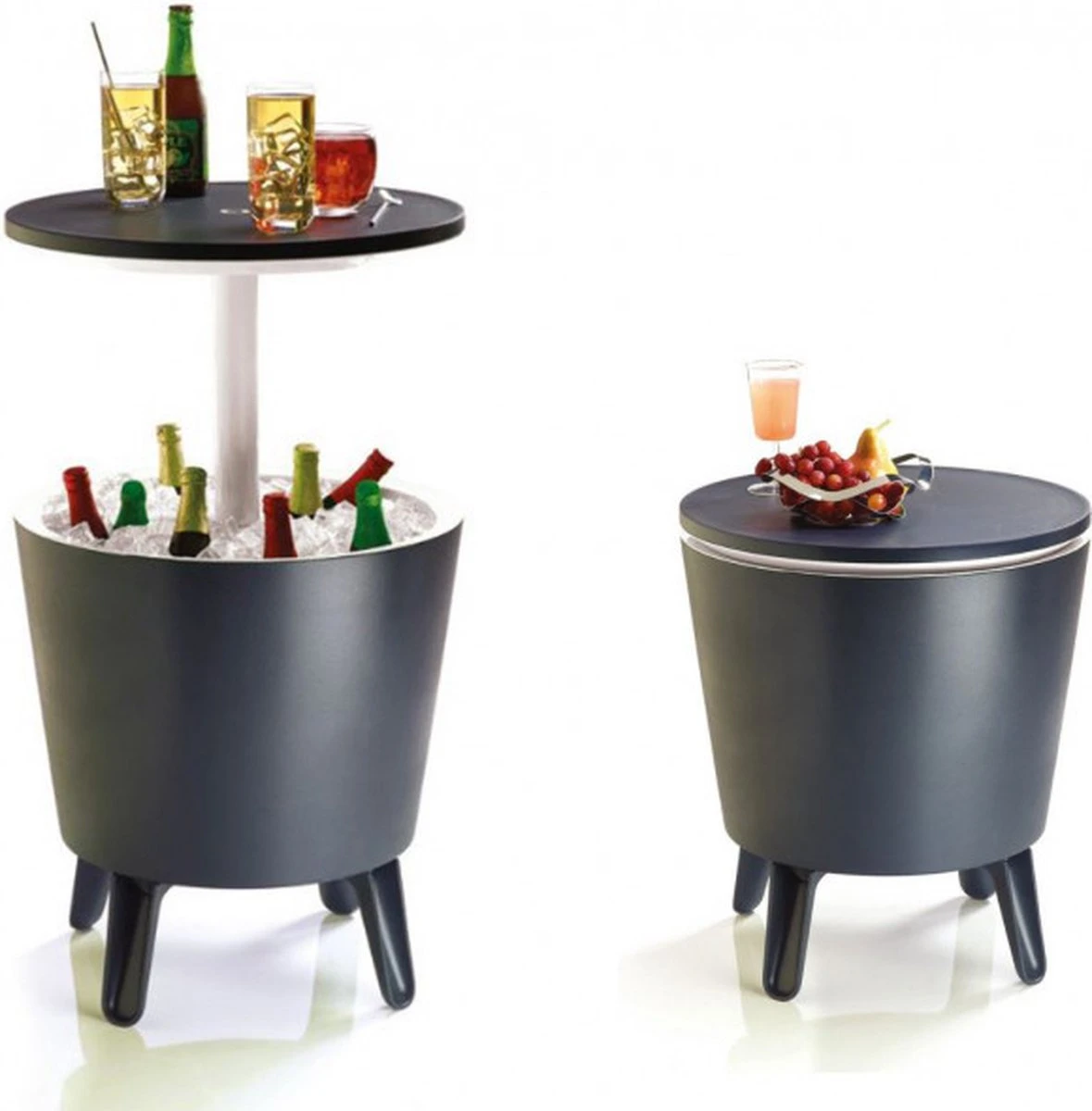 Keter Coolbar Partytafel – 49,5x49,5x57cm - Antraciet 1 Keter Coolbar Partytafel – 49,5x49,5x57cm - Antraciet