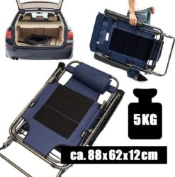 Ligstoel 155x60cm - Opvouwbaar Campingstoel Ligbed Strandstoel Tuinstoel Vouwligstoel Blauw 21 Ligstoel 155x60cm - Opvouwbaar Campingstoel Ligbed Strandstoel Tuinstoel Vouwligstoel Blauw -Buiten Kamperen 1184x1200