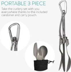 Navaris Campingbestek Van Titanium - Set Met Vork, Mes En Lepel - Inklapbaar - Bestekset Voor Onderweg - Inclusief Karabijnhaak En Bewaarzakje 20 Navaris Campingbestek Van Titanium - Set Met Vork, Mes En Lepel - Inklapbaar - Bestekset Voor Onderweg - Inclusief Karabijnhaak En Bewaarzakje -Buiten Kamperen 1184x1200 3