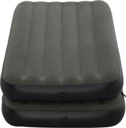 Bestway 3-in-1 Luchtbed - Connect - Zwart - 188x99cm - PVC/Polyester - Single, Double Single En Twin Opblaasbed - Tritech Materiaal - I-Beam Constructie -Buiten Kamperen 1187x1200 2