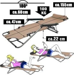Ligstoel Opvouwbaar 155x60cm - Lichte Ligbed Relaxstoel Tuinstoel Campingstoel Strandstoel 27 Ligstoel Opvouwbaar 155x60cm - Lichte Ligbed Relaxstoel Tuinstoel Campingstoel Strandstoel -Buiten Kamperen 1196x1200 1