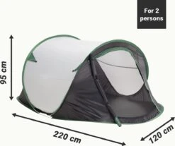 JEMIDI Tweepersoons Pop-up Tent - Opgooitent, Werptent Voor 2 Personen - Ideaal Als Festivaltent Of Kampeertent - Verschillende Kleuren -Buiten Kamperen 1200x1004 1