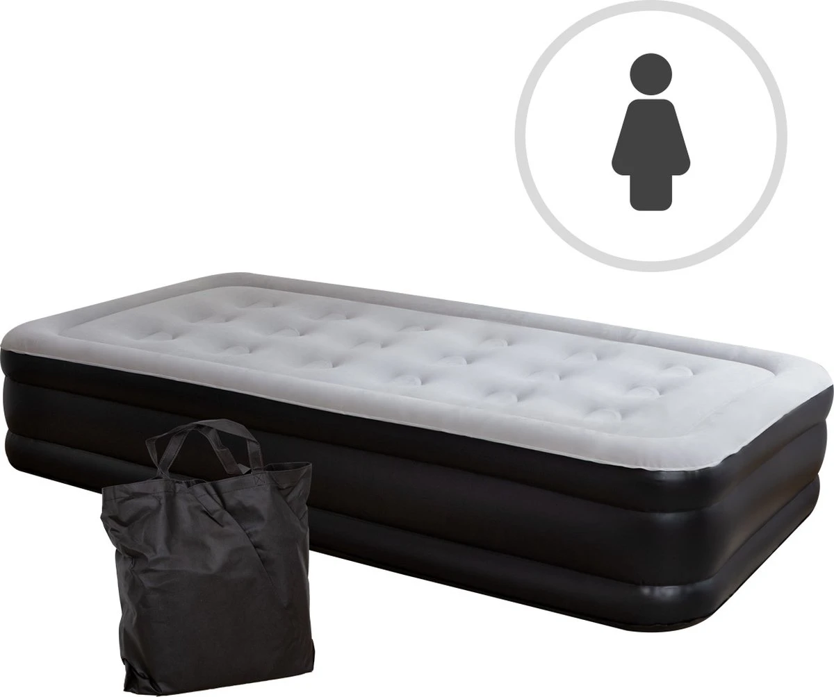 BluMill Eenpersoons Luchtbed - Met Ingebouwde Pomp - Luchtbed Zelfopblazend - Incl. Draagtas - 191x99x36 Cm 1 BluMill Eenpersoons Luchtbed - Met Ingebouwde Pomp - Luchtbed Zelfopblazend - Incl. Draagtas - 191x99x36 Cm