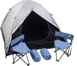 MaxxSport Camping Set - 2 Persoons - Tent + Slaapzakken + Campingstoelen - 200x190x120cm 9 MaxxSport Camping Set - 2 Persoons - Tent + Slaapzakken + Campingstoelen - 200x190x120cm -Buiten Kamperen 1200x1032 3