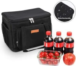Lunchtas - Koeltas Voor Dames En Heren - Cool Bag - 4 Laags Geïsoleerde Koeltas - Kleine Cooler - Lunch Box - Lunchtas 15 Liter- Zwart -Buiten Kamperen 1200x1046 1