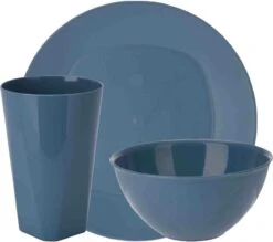 Serviesset 24-delig - Kunststof - Petrol - 8 Personen -Buiten Kamperen 1200x1066 2