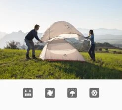 Cloud Up 3 Upgraded - Naturehike® - Tent 3 Persoons - Lichtgewicht Tent - Incl. Grondzeil - 20D 4000MM - Outdoor Kampeertent - Waterdicht - Hiking & Wandelen -Buiten Kamperen 1200x1080 2