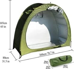 Merkloos Fietstent, Beschermhoes Fietsenschuur, Tent Voor Camping In De Open Lucht-groen 200*80*165CM 17 Merkloos Fietstent, Beschermhoes Fietsenschuur, Tent Voor Camping In De Open Lucht-groen 200*80*165CM -Buiten Kamperen 1200x1118 4