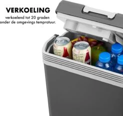 MOA - Thermo-elektrische Koelbox - Met Verwarmingsfunctie - 12V En 230V - 22 Liter - Grijs -ECW22 -Buiten Kamperen 1200x1130