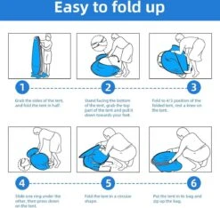 IGOODS Pop-up Tent - 2/3-Persoons - Blauw -Buiten Kamperen 1200x1137 3