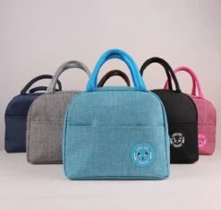 Koeltas - Lunchtas - Volwassenen En Kinderen - Compact & Handig: Zomer - Picknick -School - Lunch - Werk - Klassiek Roze -Buiten Kamperen 1200x1139