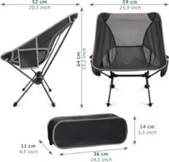 Smartpeas Camping Stoel Van Stevig 600D Polyester En Aluminium - Lichtgewicht En Opvouwbaar - Camping Gadget Inclusief Zijzakken +Plus: Strandmat & Draagtas 11 Smartpeas Camping Stoel Van Stevig 600D Polyester En Aluminium - Lichtgewicht En Opvouwbaar - Camping Gadget Inclusief Zijzakken +Plus: Strandmat & Draagtas -Buiten Kamperen 1200x1150 2