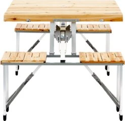 CAMPZ Fir Wood Picknicktafel, Bruin/grijs -Buiten Kamperen 1200x1158