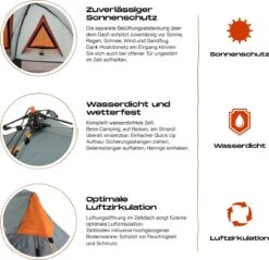 Where Tomorrow Solo Tent Pop Up 225X100X57 Cm - Grijs - 1 Persoons 10 Where Tomorrow Solo Tent Pop Up 225X100X57 Cm - Grijs - 1 Persoons -Buiten Kamperen 1200x1162 4