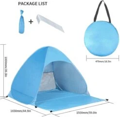 IGOODS Pop-up Tent - 2/3-Persoons - Blauw -Buiten Kamperen 1200x1168 4