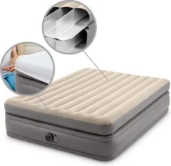 Intex Prime Comfort - Luchtbed - 2-Persoons - 152x203x51 Cm (BxLxH) - Grijs - Met Ingebouwde Motorpomp -Buiten Kamperen 1200x1170 7