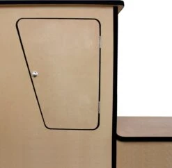 Camper Keuken MDF - Linkerkant EU - Inclusief Kledingstang + Wijnrek - Onbewerkt - Inbouw Kasten Inrichting Kampeerauto Caravan -Buiten Kamperen 1200x1176