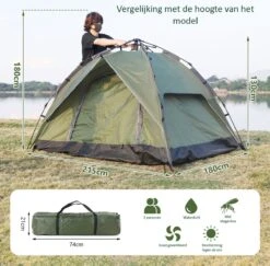 Sens Design Pop Up Tent - Tent - 2-3 Personen 14 Sens Design Pop Up Tent - Tent - 2-3 Personen -Buiten Kamperen 1200x1180 5