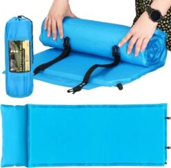 Springos Slaapmat | Zelfopblazend | 186 Cm | Inclusief Hoes & Hoofdkussen | Lichtblauw 35 Springos Slaapmat | Zelfopblazend | 186 Cm | Inclusief Hoes & Hoofdkussen | Lichtblauw -Buiten Kamperen 1200x1180 8