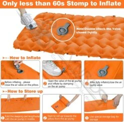 LVNRIDS Isomat, Zelfopblazend, Ultralicht, Luchtmatras, Camping, Zelfopblaasbaar, Opblaasbaar Matras, 3,9 Inch Dik, Met Voetperspomp En Kussen, Voor Camping, Reizen, Outdoor, Wandelen, Strand, Oranje 11 LVNRIDS Isomat, Zelfopblazend, Ultralicht, Luchtmatras, Camping, Zelfopblaasbaar, Opblaasbaar Matras, 3,9 Inch Dik, Met Voetperspomp En Kussen, Voor Camping, Reizen, Outdoor, Wandelen, Strand, Oranje -Buiten Kamperen 1200x1182 12