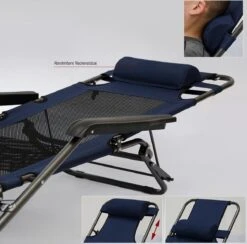 Ligstoel 155x60cm - Opvouwbaar Campingstoel Ligbed Strandstoel Tuinstoel Vouwligstoel Blauw 30 Ligstoel 155x60cm - Opvouwbaar Campingstoel Ligbed Strandstoel Tuinstoel Vouwligstoel Blauw -Buiten Kamperen 1200x1184