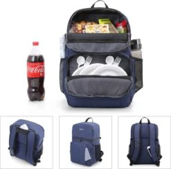 Koeltas Rugzak (28L) - 16 Blikjes - Lunchtas Voor Dames En Heren - Picknicktas - Blauw 10 Koeltas Rugzak (28L) - 16 Blikjes - Lunchtas Voor Dames En Heren - Picknicktas - Blauw -Buiten Kamperen 1200x1185 1