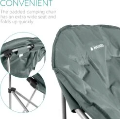Navaris Klapstoel XXL - Campingstoel Met Opbergtas - Draagbare Stoel Voor Kamperen, Festivals En Vissen -Strandstoel - Inklapbaar - Grijs 11 Navaris Klapstoel XXL - Campingstoel Met Opbergtas - Draagbare Stoel Voor Kamperen, Festivals En Vissen -Strandstoel - Inklapbaar - Grijs -Buiten Kamperen 1200x1188