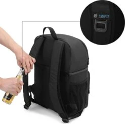 Koeltas Rugzak (28L) - Geschikt Voor 16 Blikjes - Lunchtas Voor Dames En Heren - Zwart 15 Koeltas Rugzak (28L) - Geschikt Voor 16 Blikjes - Lunchtas Voor Dames En Heren - Zwart -Buiten Kamperen 1200x1190