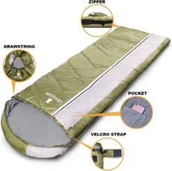 COVACURE 1.5/0.8kg Slaapzak, 3 Seizoenen Ultra Warm & Lichtgewicht Slaapzak Voor Volwassenen, Envelop Compacte Outdoor Slaapzakken Met Draagbare Compressie Tas Voor Camping, Rugzakken, Wandelen... -Buiten Kamperen 1200x1193 2