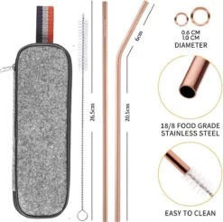 House Of Husk Reisbestek - Reis Bestekset - Chopsticks - Metalen Rietjes Met Borstel - Lepel - Vaatwasserbestendig - RVS - 7 Delig - Rose Goud 7 House Of Husk Reisbestek - Reis Bestekset - Chopsticks - Metalen Rietjes Met Borstel - Lepel - Vaatwasserbestendig - RVS - 7 Delig - Rose Goud -Buiten Kamperen 1200x1193 3