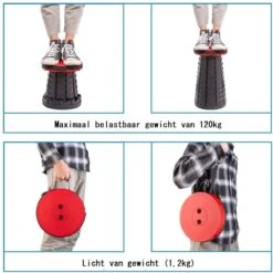 Kampeerkruk - Uitschuifbare Kruk - Rood/Zwart- Tot 120 Kg - Travel Stool - Opvouwbare Campingkruk - Inklapbaar Krukje - Telescopische Kruk - Camping - Outdoor 12 Kampeerkruk - Uitschuifbare Kruk - Rood/Zwart- Tot 120 Kg - Travel Stool - Opvouwbare Campingkruk - Inklapbaar Krukje - Telescopische Kruk - Camping - Outdoor -Buiten Kamperen 1200x1198 7