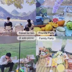 Buxibo - Lichtgewicht Vouwbare Campingtafel - Inklapbaar - Vis/Tuin/Picknick Tafel - Kamperen - Met Opberghoes - Aluminium - Grijs 13 Buxibo - Lichtgewicht Vouwbare Campingtafel - Inklapbaar - Vis/Tuin/Picknick Tafel - Kamperen - Met Opberghoes - Aluminium - Grijs -Buiten Kamperen 1200x1200 121