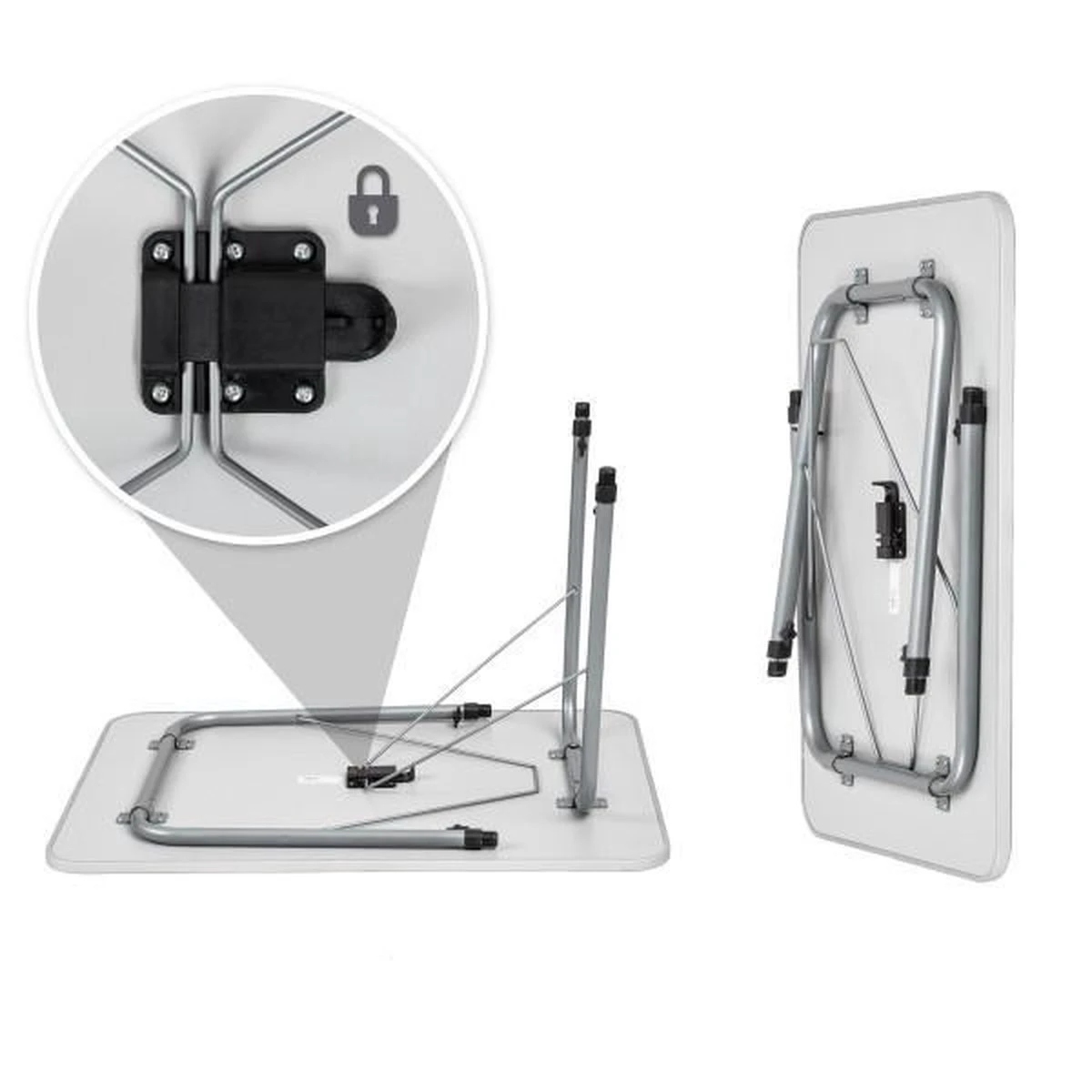 TecTake - Campingtafel - Inklapbaar, Afmetingen 80 X 60 X 68 Cm - 402173 3 TecTake - Campingtafel - Inklapbaar, Afmetingen 80 X 60 X 68 Cm - 402173 - Afbeelding 3