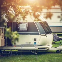 Relaxdays Campingtafel Inklapbaar - Aluminium Klaptafel - Vouwtafel Camping - Koffermodel -Buiten Kamperen 1200x1200 158