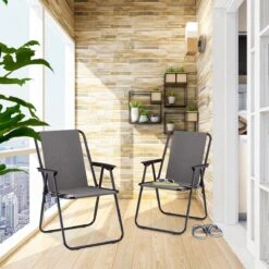 Relaxdays Campingstoel Inklapbaar Set Van 2 - Klapstoel 100 Kg - Visstoel Met Armleuningen - Grijs 12 Relaxdays Campingstoel Inklapbaar Set Van 2 - Klapstoel 100 Kg - Visstoel Met Armleuningen - Grijs -Buiten Kamperen 1200x1200 169