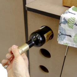 Camper Keuken MDF - Linkerkant EU - Inclusief Kledingstang + Wijnrek - Onbewerkt - Inbouw Kasten Inrichting Kampeerauto Caravan -Buiten Kamperen 1200x1200 19