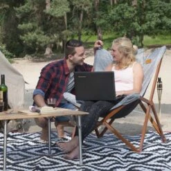 Bo-Camp - Urban Outdoor - Relaxstoel - Bloomsbury - L - Oxford Polyester - Grijs -Buiten Kamperen 1200x1200 195