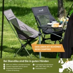 Skandika Campingstoel Compact SET – Campingstoelen – Campingstoel Tot 150 Kg Belastbaar - Kampeerstoel, Visstoel, Kleine Pakmaat, Opvouwbaar, Stabiel, Licht, Comfortabel Gepolsterd – Draagtas Meegeleverd – Vouwstoel – Kampeermeubelen – Grijs 11 Skandika Campingstoel Compact SET – Campingstoelen – Campingstoel Tot 150 Kg Belastbaar - Kampeerstoel, Visstoel, Kleine Pakmaat, Opvouwbaar, Stabiel, Licht, Comfortabel Gepolsterd – Draagtas Meegeleverd – Vouwstoel – Kampeermeubelen – Grijs -Buiten Kamperen 1200x1200 200