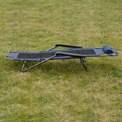 Ligstoel 180x60cm - Opvouwbaar Campingstoel Ligbed Strandstoel Tuinstoel Vouwligstoel Blauw -Buiten Kamperen 1200x1200 208