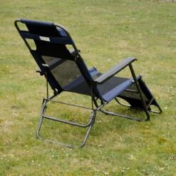 Ligstoel 180x60cm - Opvouwbaar Campingstoel Ligbed Strandstoel Tuinstoel Vouwligstoel Blauw -Buiten Kamperen 1200x1200 211